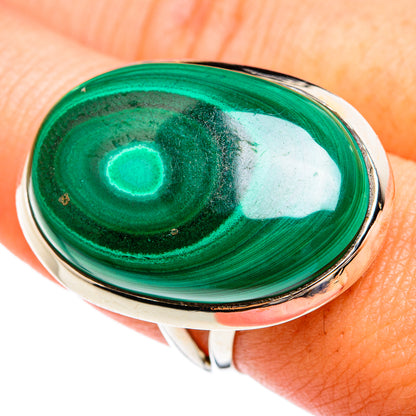 Malachite Rings handcrafted by Ana Silver Co - RING74698
