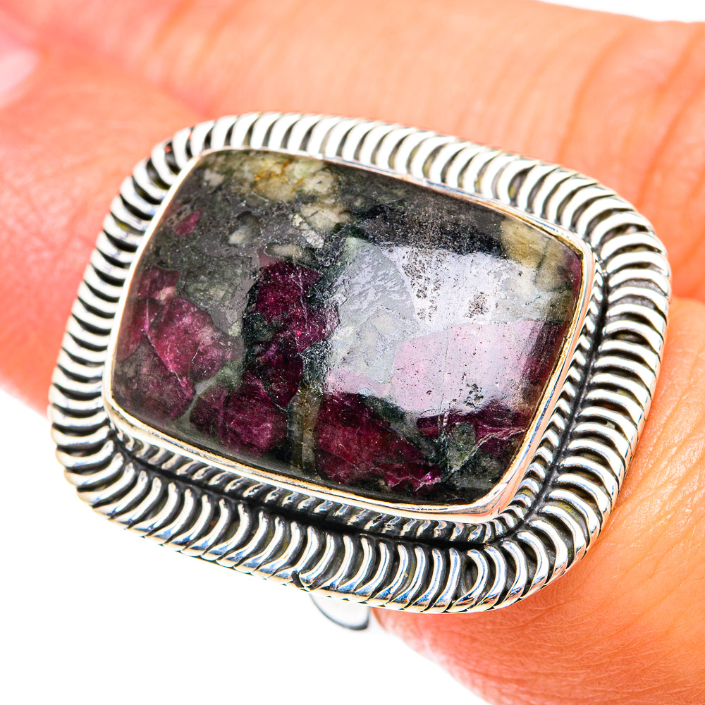 Russian Eudialyte Rings handcrafted by Ana Silver Co - RING74705
