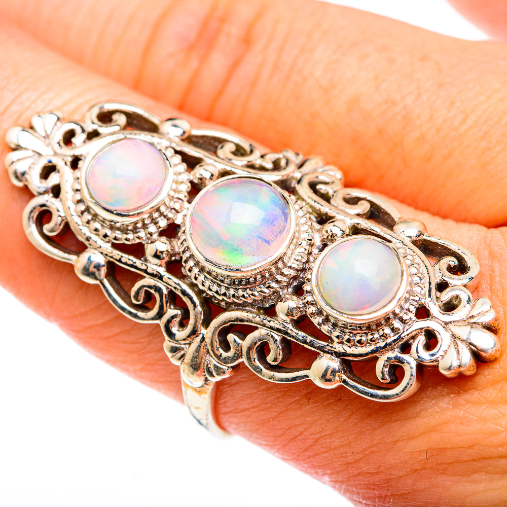 Ethiopian Opal Rings handcrafted by Ana Silver Co - RING74716