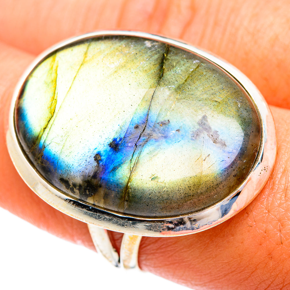Labradorite Rings handcrafted by Ana Silver Co - RING74720
