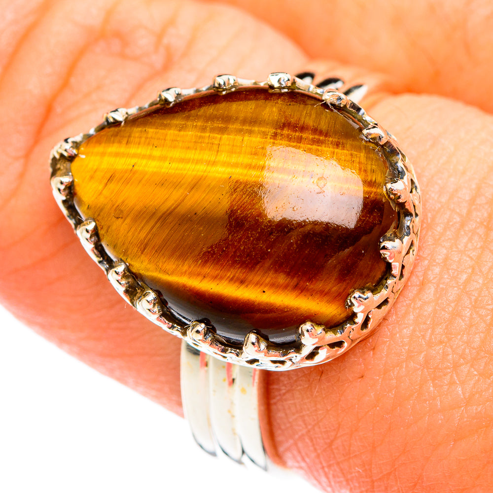 Tiger Eye Rings handcrafted by Ana Silver Co - RING74729