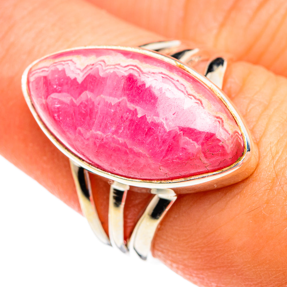 Rhodochrosite Rings handcrafted by Ana Silver Co - RING74733