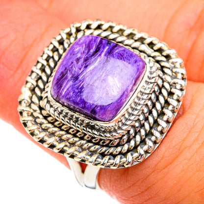 Charoite Rings handcrafted by Ana Silver Co - RING74738