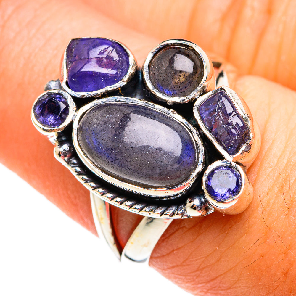 Labradorite Rings handcrafted by Ana Silver Co - RING74739