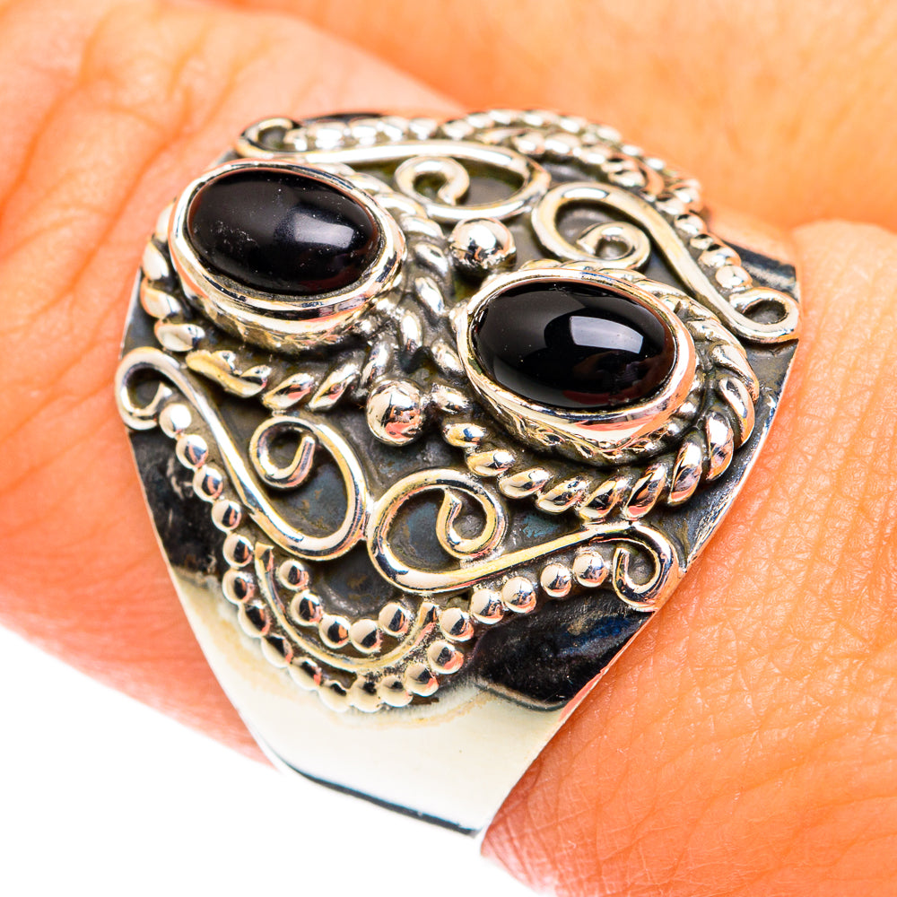 Black Onyx Rings handcrafted by Ana Silver Co - RING74743