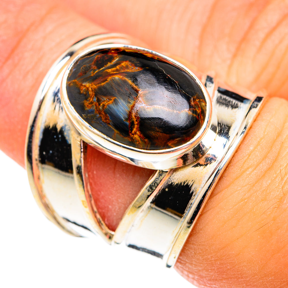 Pietersite Rings handcrafted by Ana Silver Co - RING74746