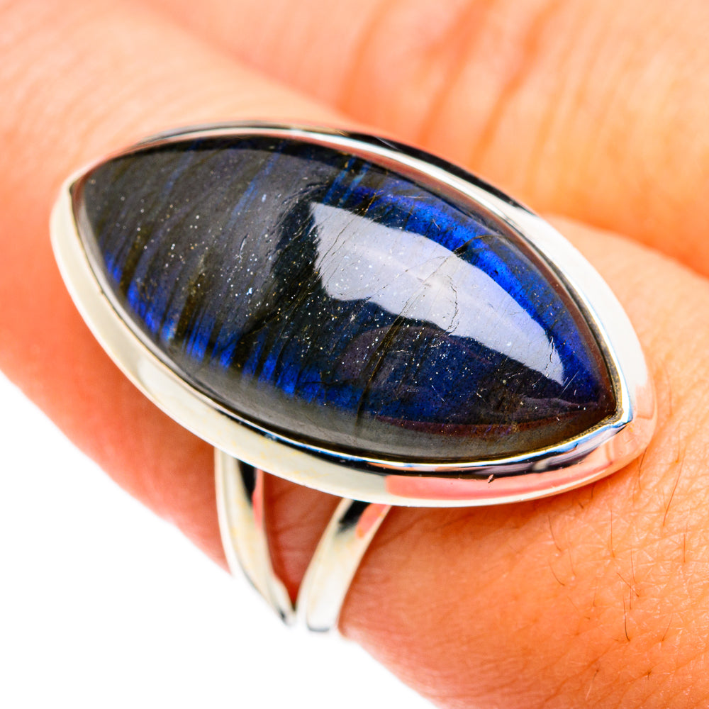 Labradorite Rings handcrafted by Ana Silver Co - RING74754