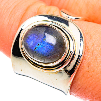 Labradorite Rings handcrafted by Ana Silver Co - RING74755