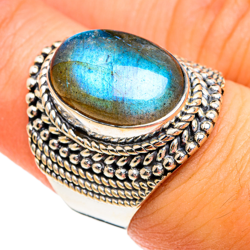 Labradorite Rings handcrafted by Ana Silver Co - RING74758