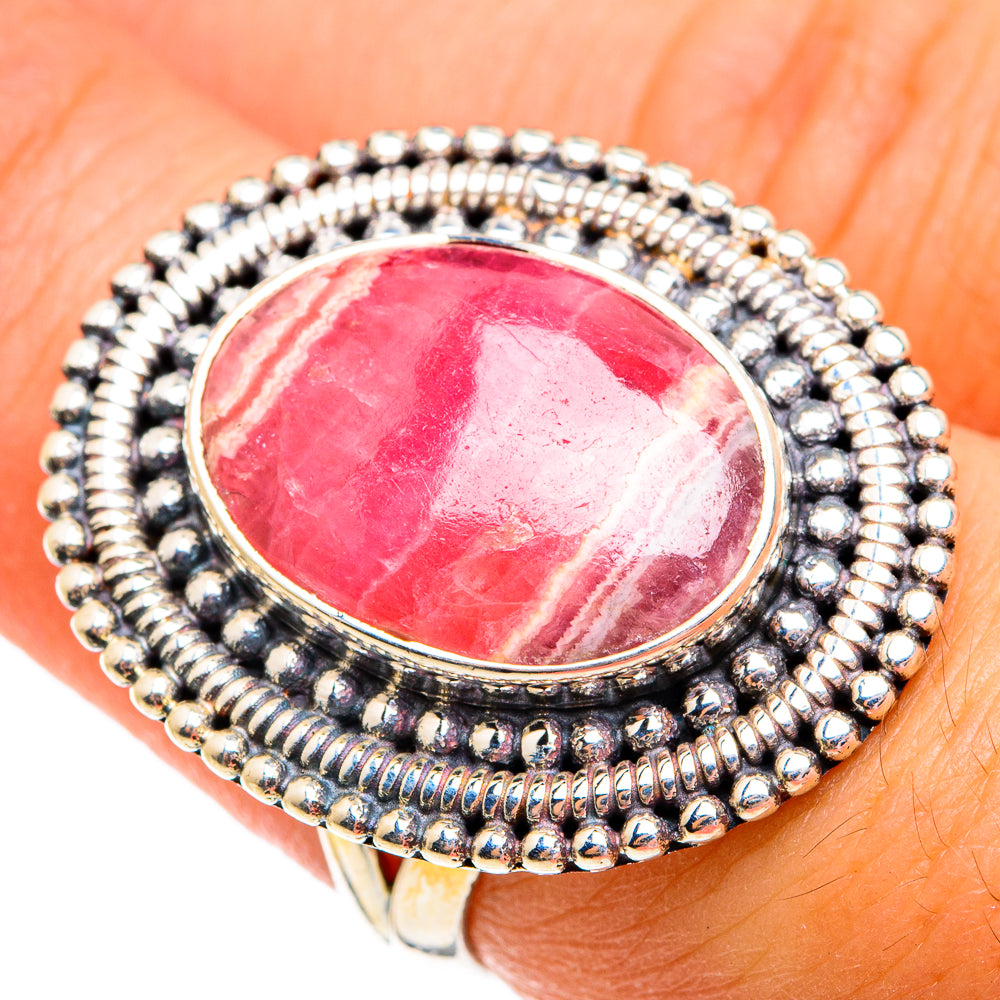Rhodochrosite Rings handcrafted by Ana Silver Co - RING74762