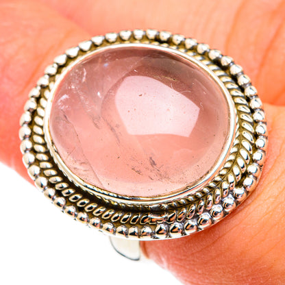 Rose Quartz Rings handcrafted by Ana Silver Co - RING74764