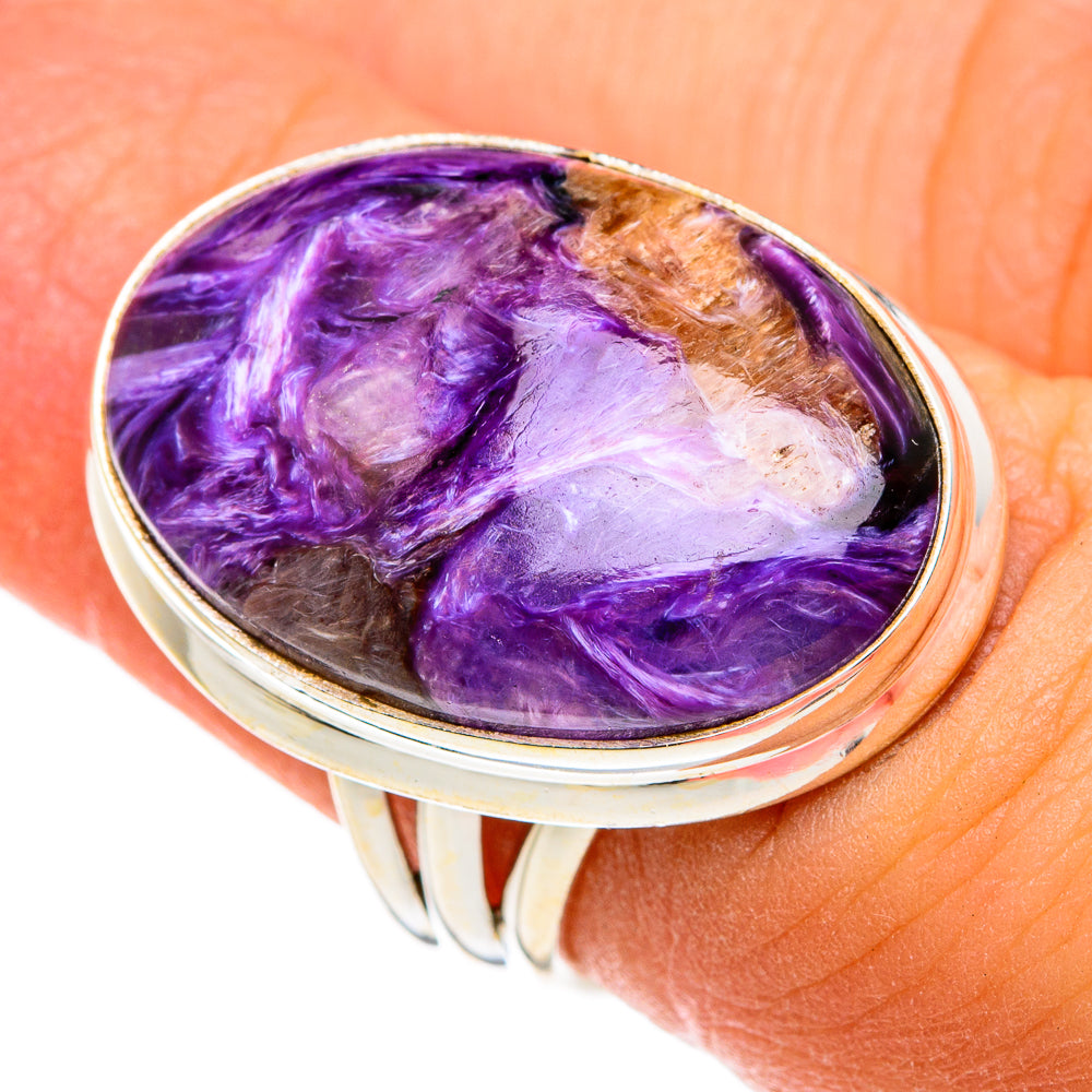 Charoite Rings handcrafted by Ana Silver Co - RING74768