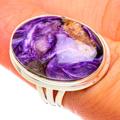 Charoite Rings handcrafted by Ana Silver Co - RING74768
