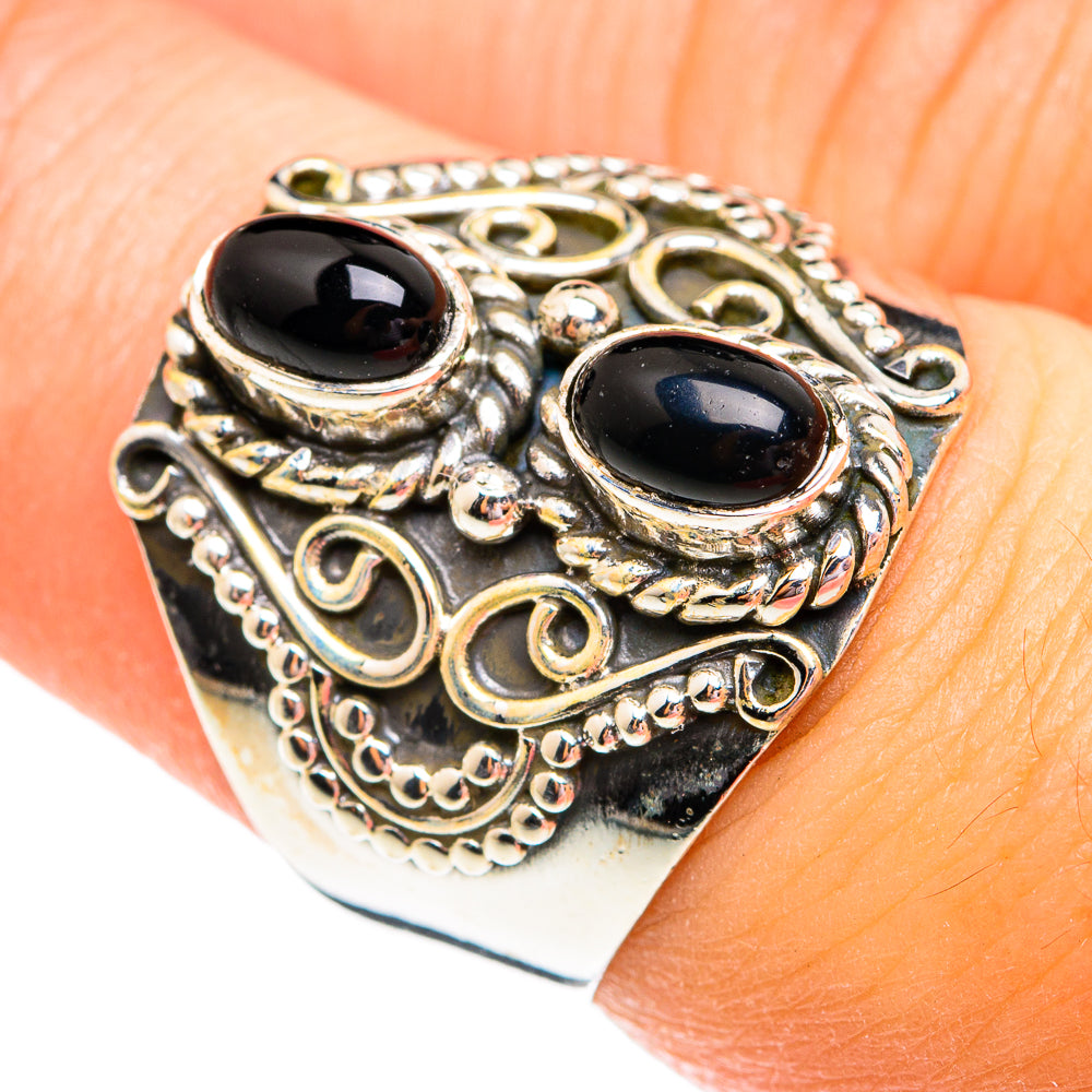 Black Onyx Rings handcrafted by Ana Silver Co - RING74773