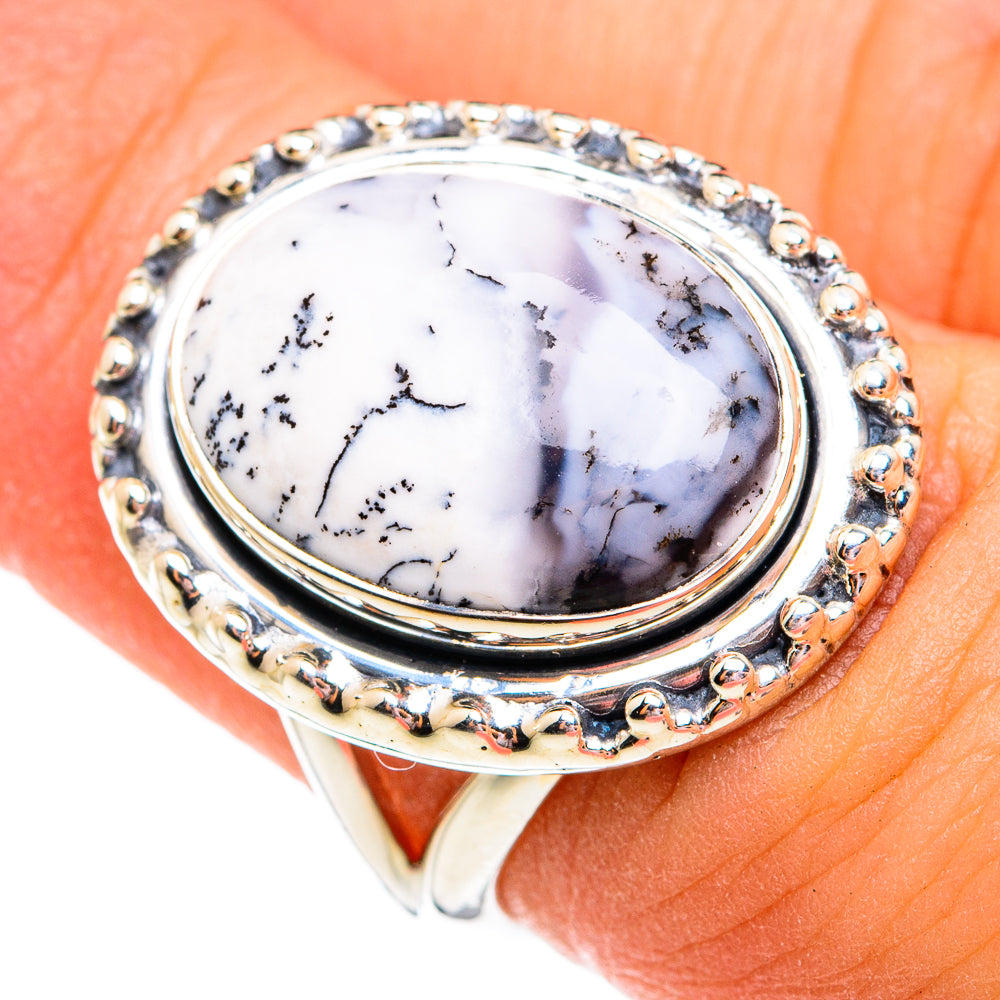 Dendritic Opal Rings handcrafted by Ana Silver Co - RING74775
