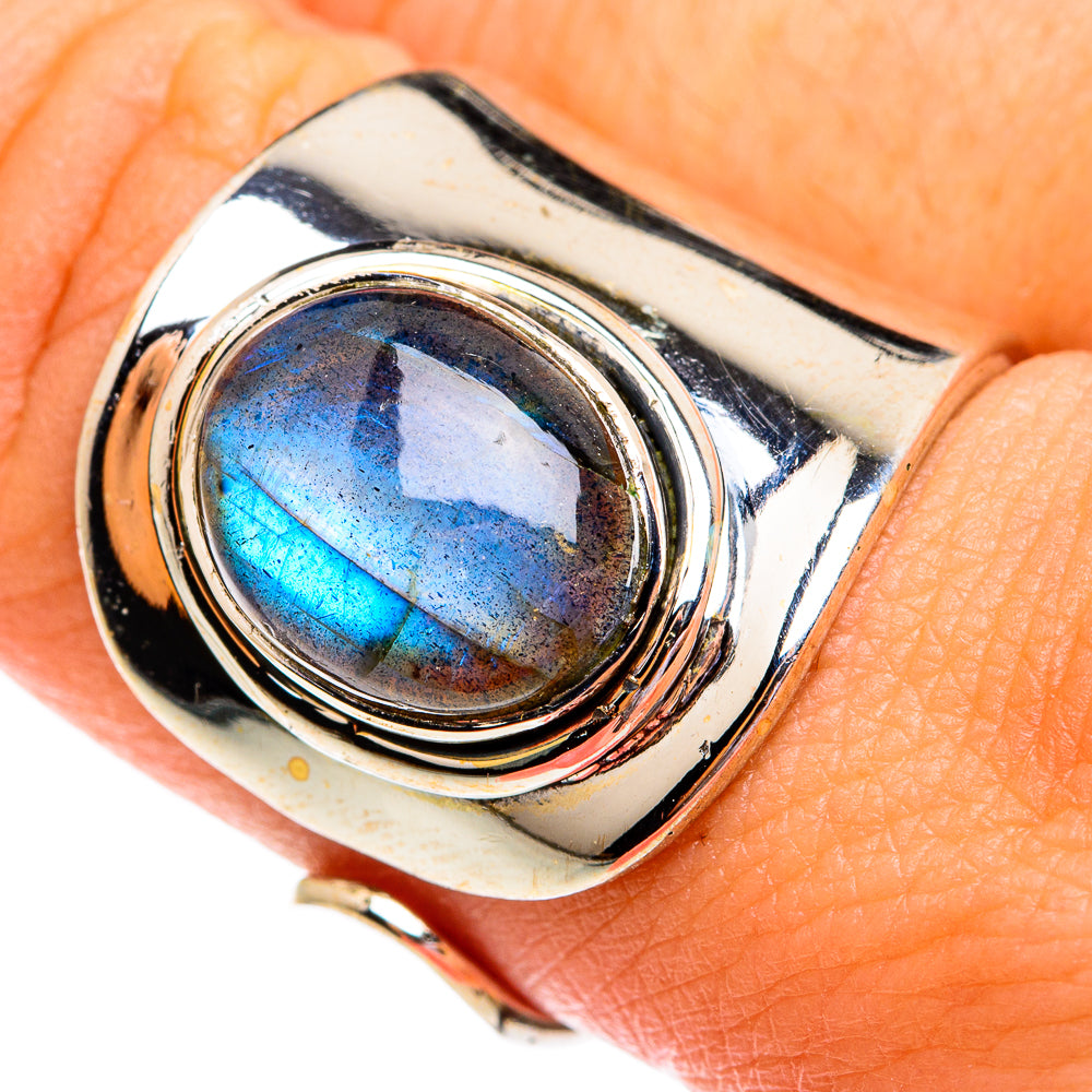 Labradorite Rings handcrafted by Ana Silver Co - RING74779