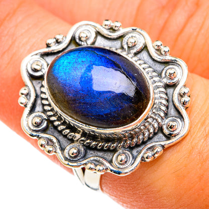 Labradorite Rings handcrafted by Ana Silver Co - RING74780