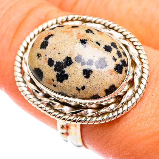 Dalmatian Jasper Rings handcrafted by Ana Silver Co - RING74785