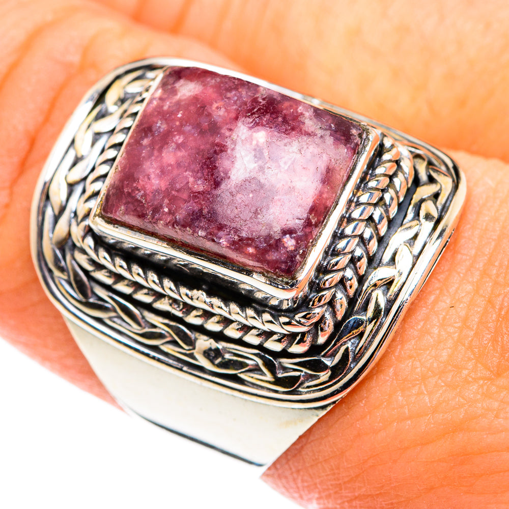 Lepidolite Rings handcrafted by Ana Silver Co - RING74788