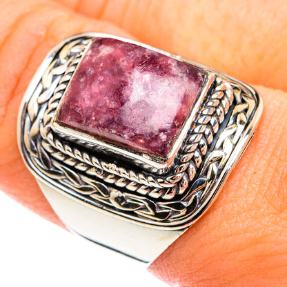 Lepidolite Rings handcrafted by Ana Silver Co - RING74788
