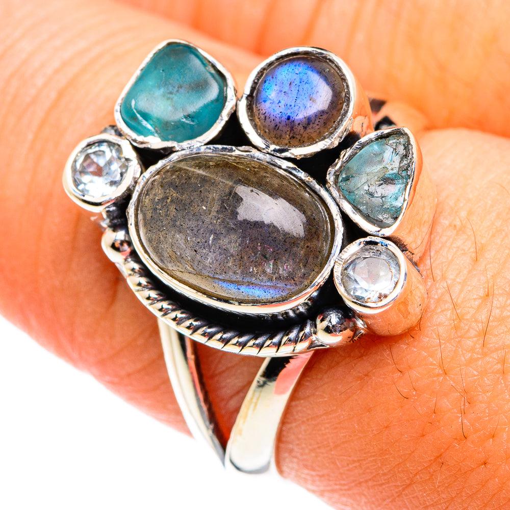 Labradorite Rings handcrafted by Ana Silver Co - RING74799