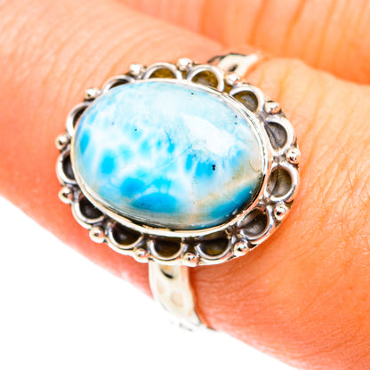Larimar Rings handcrafted by Ana Silver Co - RING74803