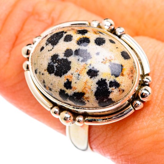 Dalmatian Jasper Rings handcrafted by Ana Silver Co - RING74806
