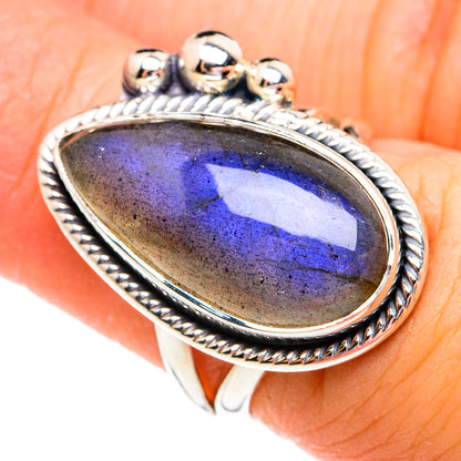 Labradorite Rings handcrafted by Ana Silver Co - RING74816