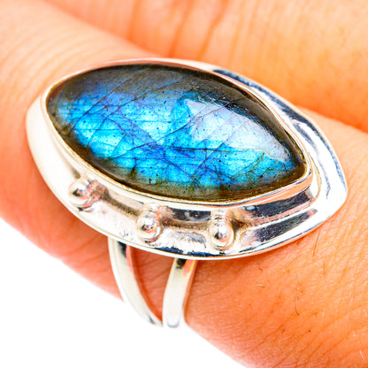 Labradorite Rings handcrafted by Ana Silver Co - RING74820