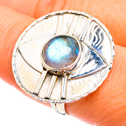 Labradorite Rings handcrafted by Ana Silver Co - RING74823