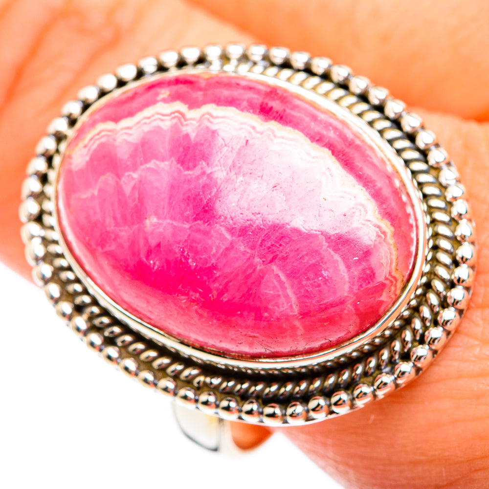 Rhodochrosite Rings handcrafted by Ana Silver Co - RING74836