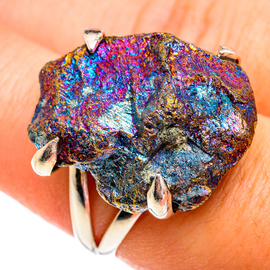 Titanium Druzy Rings handcrafted by Ana Silver Co - RING74849