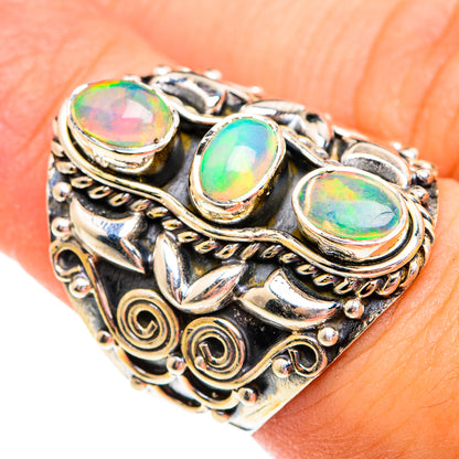 Ethiopian Opal Rings handcrafted by Ana Silver Co - RING74850