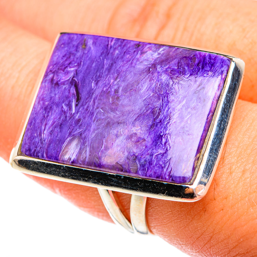 Charoite Rings handcrafted by Ana Silver Co - RING74860