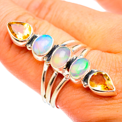 Ethiopian Opal Rings handcrafted by Ana Silver Co - RING74866