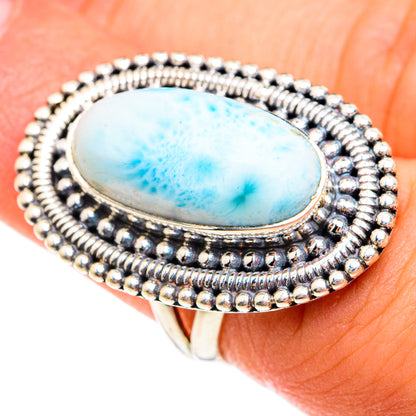 Larimar Rings handcrafted by Ana Silver Co - RING74871
