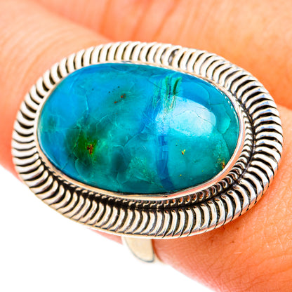 Chrysocolla Rings handcrafted by Ana Silver Co - RING74873
