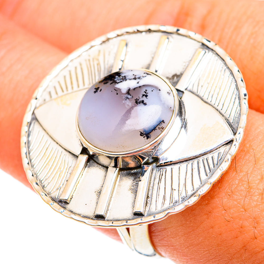 Dendritic Opal Rings handcrafted by Ana Silver Co - RING74879