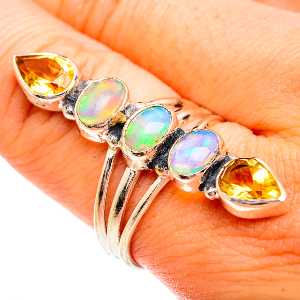Ethiopian Opal Rings handcrafted by Ana Silver Co - RING74882