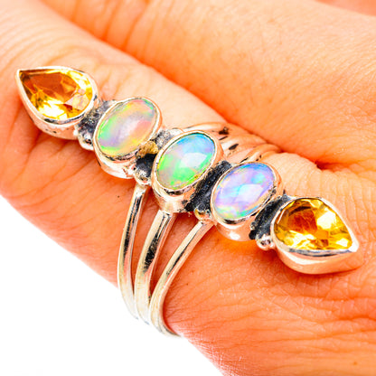 Ethiopian Opal Rings handcrafted by Ana Silver Co - RING74882