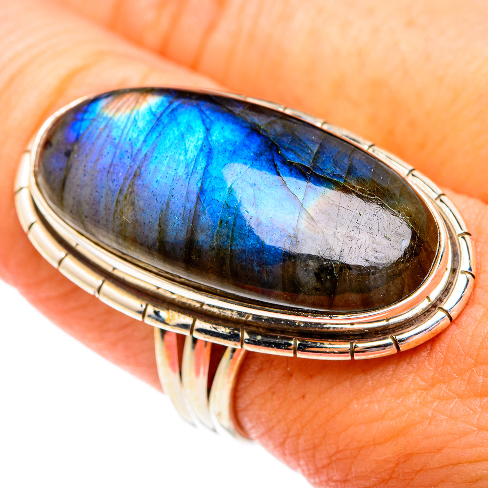 Labradorite Rings handcrafted by Ana Silver Co - RING74884