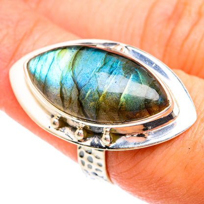 Labradorite Rings handcrafted by Ana Silver Co - RING74885