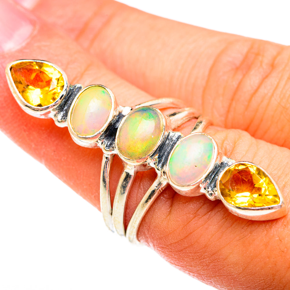 Ethiopian Opal Rings handcrafted by Ana Silver Co - RING74896