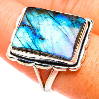 Labradorite Rings handcrafted by Ana Silver Co - RING74897