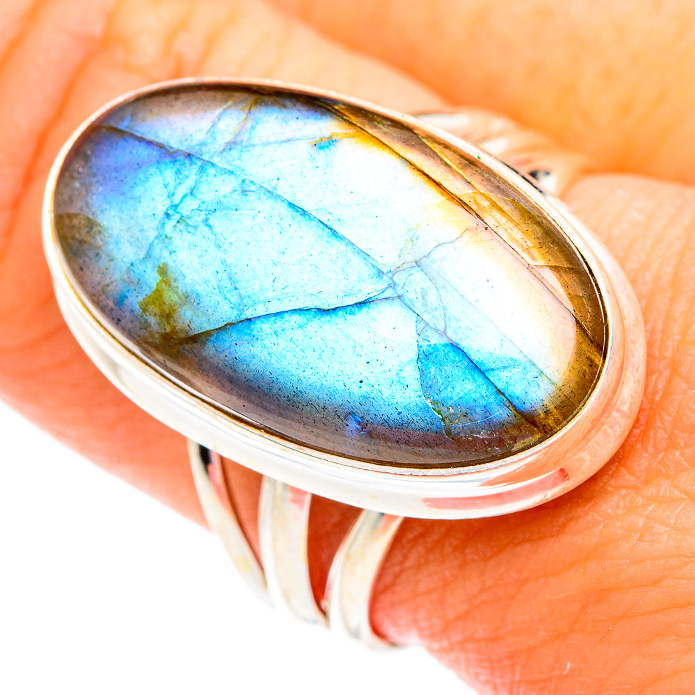 Labradorite Rings handcrafted by Ana Silver Co - RING74898