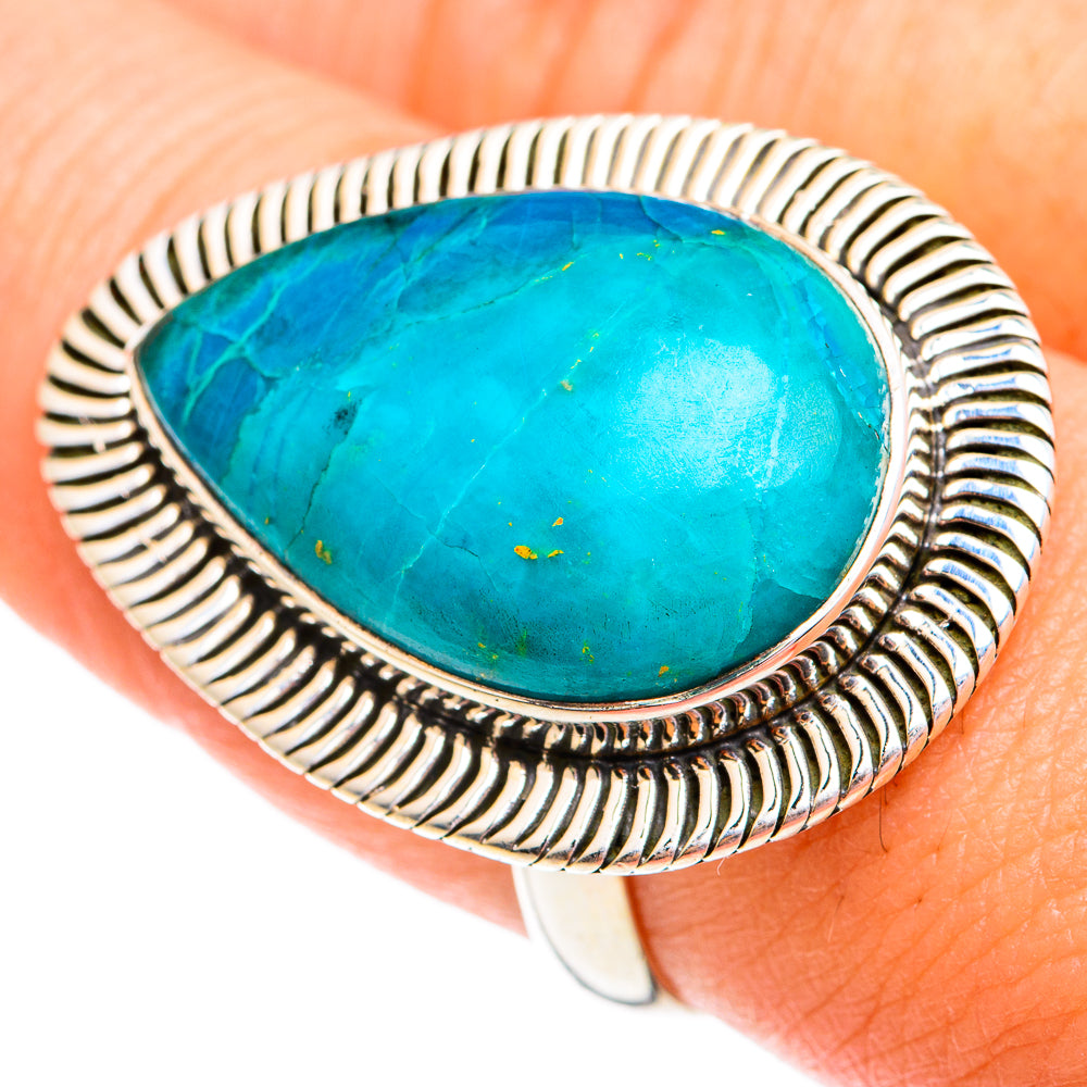 Chrysocolla Rings handcrafted by Ana Silver Co - RING74899