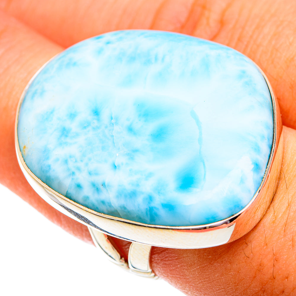 Larimar Rings handcrafted by Ana Silver Co - RING74916