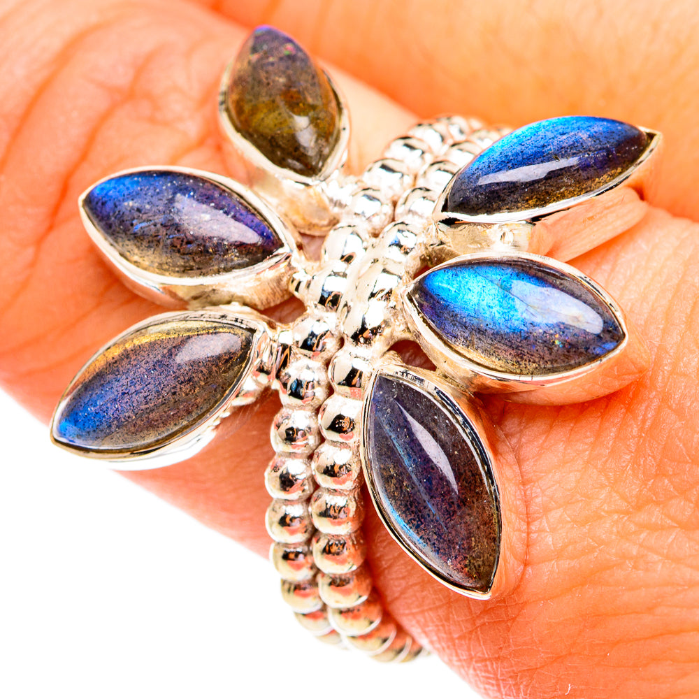 Labradorite Rings handcrafted by Ana Silver Co - RING74924