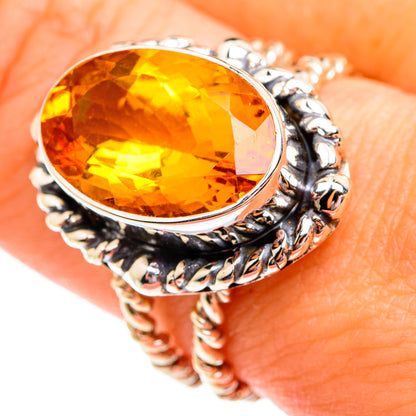 Mandarin Citrine Rings handcrafted by Ana Silver Co - RING74932