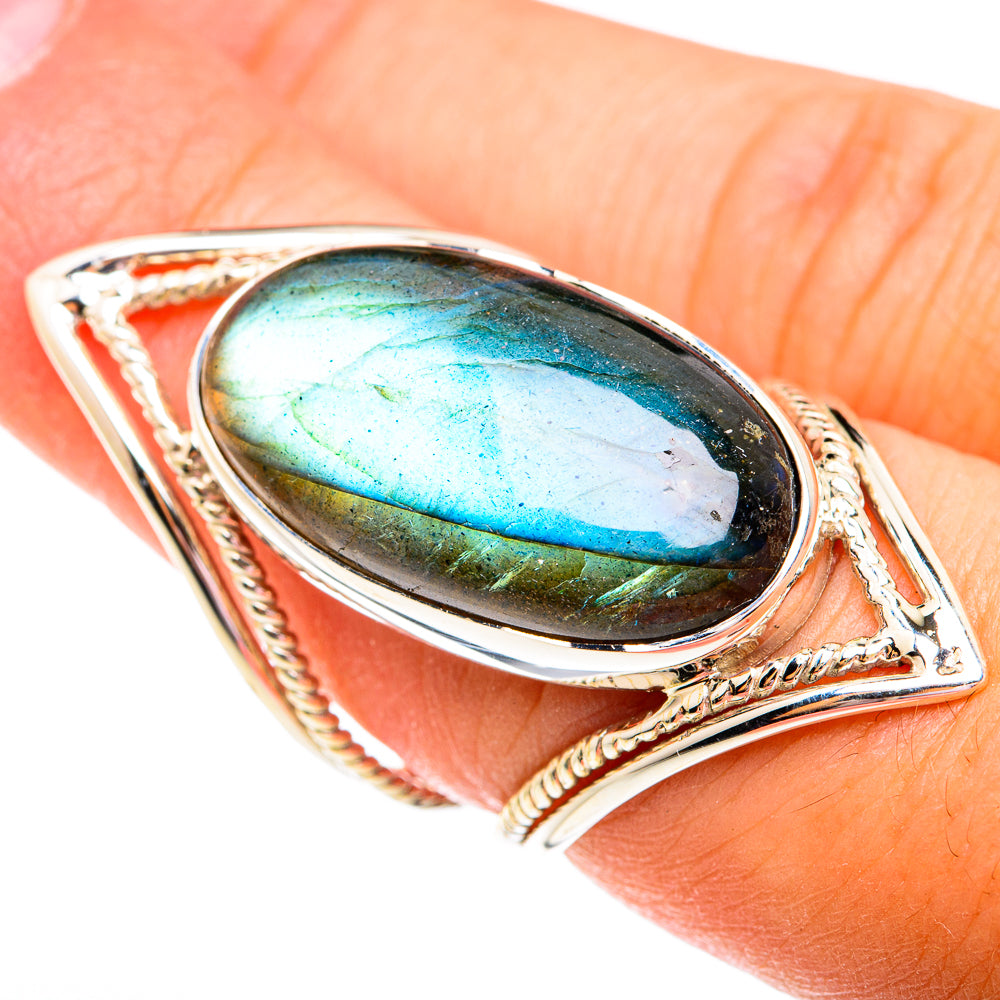 Labradorite Rings handcrafted by Ana Silver Co - RING74951